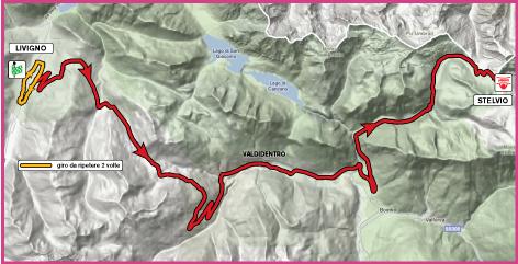 Streckenverlauf Giro d`Italia Internazionale Femminile 2010 - Etappe 9