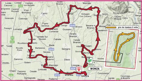 Streckenverlauf Giro d`Italia Internazionale Femminile 2010 - Etappe 10