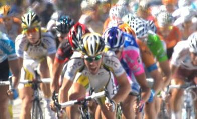 Mark Cavendish sprintet auf der 11. Etappe zu seinem dritten Etappensieg bei der Tour de France (Foto: www.letour.fr)