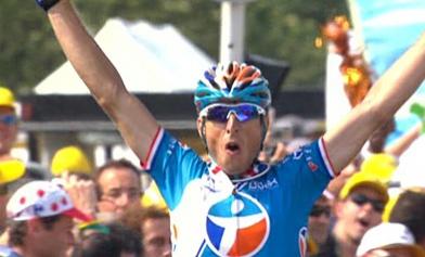 Pierrick Fedrigo gewinnt auf der 16. Etappe der Tour de France im Sprint einer Ausreiergruppe (Foto: www.letour.fr)