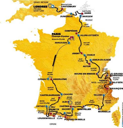 Tour de France Strecke 2007