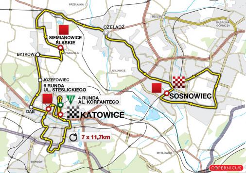 Streckenverlauf Tour de Pologne 2010 - Etappe 3