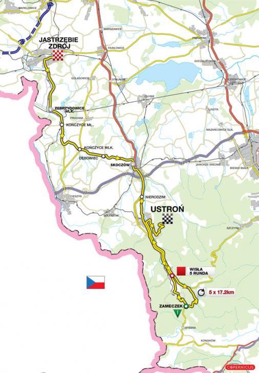 Streckenverlauf Tour de Pologne 2010 - Etappe 5