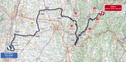 Streckenverlauf Tour de l`Ain 2010 - Etappe 3