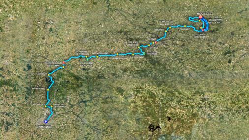 Streckenverlauf Tour du Limousin 2010 - Etappe 1