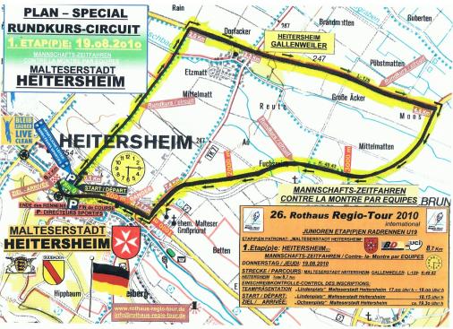 Streckenverlauf Rothaus Regio-Tour International 2010 - Etappe 1