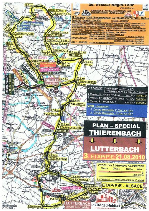 Streckenverlauf Rothaus Regio-Tour International 2010 - Etappe 3