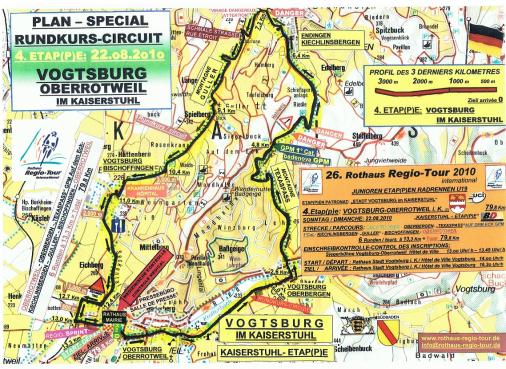 Streckenverlauf Rothaus Regio-Tour International 2010 - Etappe 4