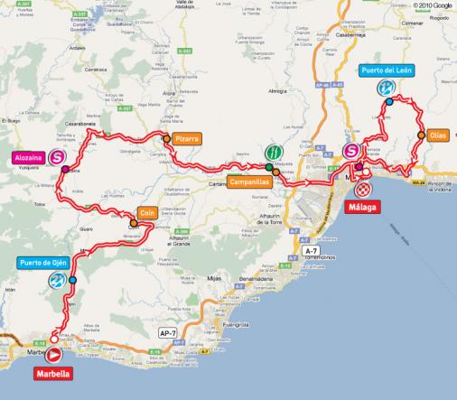 Streckenverlauf Vuelta a España 2010 - Etappe 3