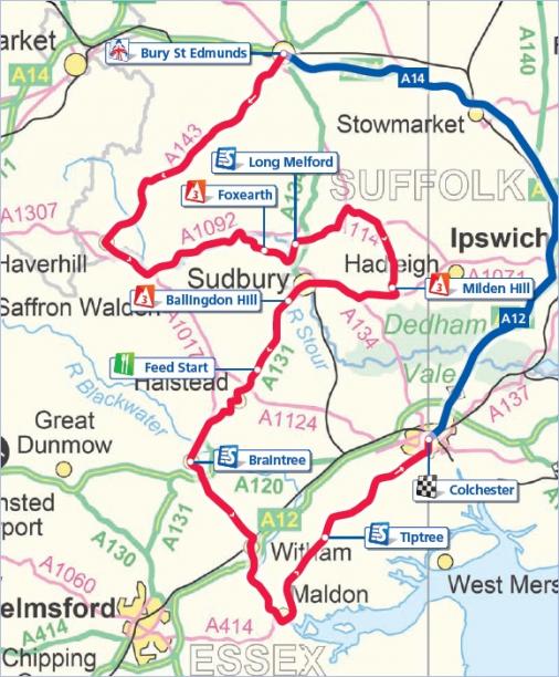 Streckenverlauf Tour of Britain 2010 - Etappe 7