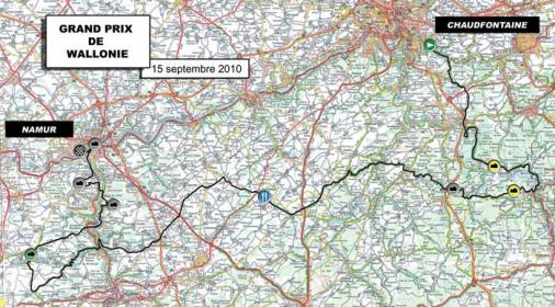 Streckenverlauf Grand Prix de Wallonie 2010