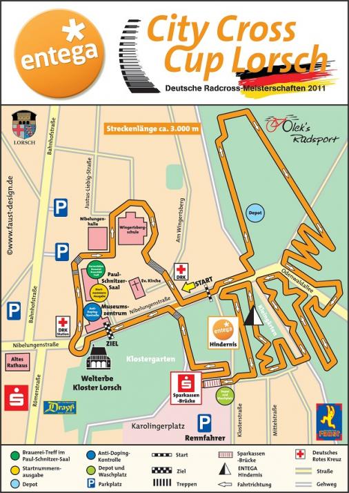 Streckenverlauf Radcross: Deutsche Meisterschaft 2011