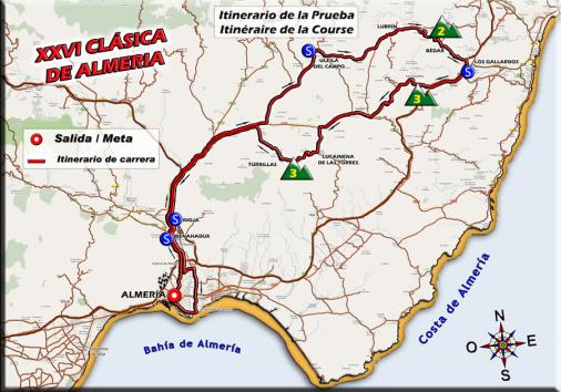 Streckenverlauf Clasica de Almeria 2011