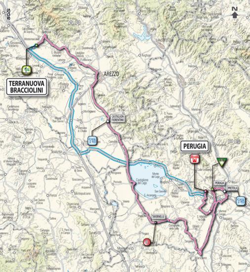 Streckenverlauf Tirreno - Adriatico 2011 - Etappe 3