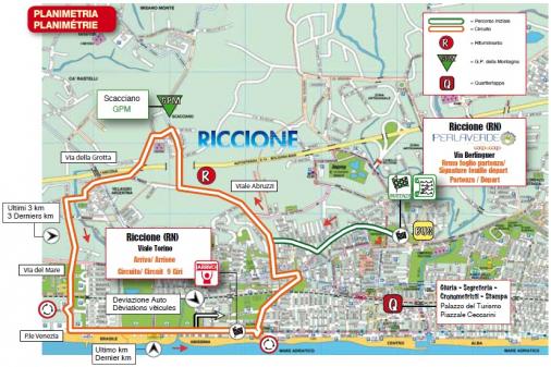 Streckenverlauf Settimana Internazionale Coppi e Bartali 2011 - Etappe 1a