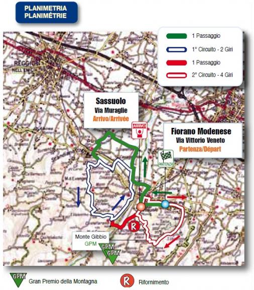 Streckenverlauf Settimana Internazionale Coppi e Bartali 2011 - Etappe 5