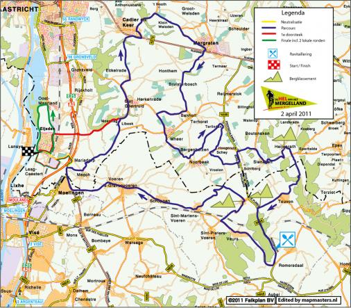 Streckenverlauf Hel van het Mergelland 2011
