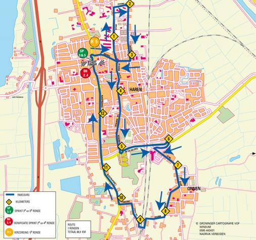 Streckenverlauf Energiewacht Tour 2011 - Etappe 4