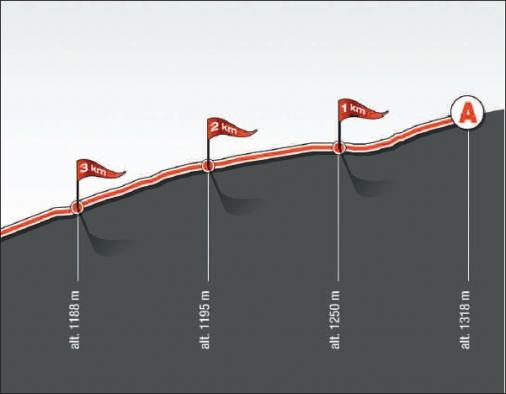 Hhenprofil Tour de Romandie 2011 - Etappe 1, letzte 3 km
