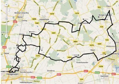 Streckenverlauf Ronde van Drenthe der Frauen 2011