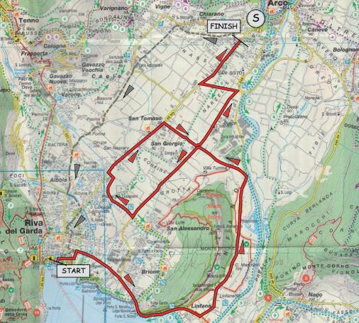 Streckenverlauf Giro del Trentino 2011 - Etappe 1