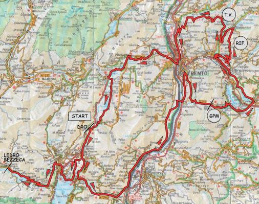 Streckenverlauf Giro del Trentino 2011 - Etappe 2