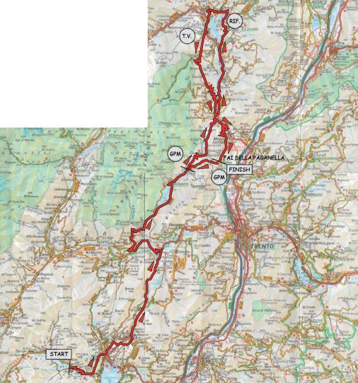 Streckenverlauf Giro del Trentino 2011 - Etappe 3