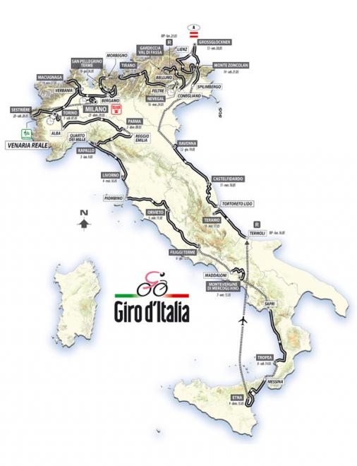 Vorschau Giro d´Italia 2011 - Teil 1: Die schwerste Strecke seit Jahren
