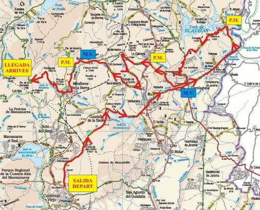 Streckenverlauf Vuelta a la Comunidad de Madrid 2011 - Etappe 3