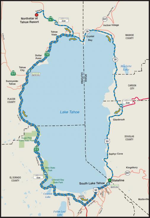 Streckenverlauf Amgen Tour of California 2011 - Etappe 1