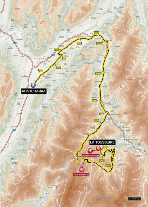 Streckenverlauf Critrium du Dauphin 2011 - Etappe 7