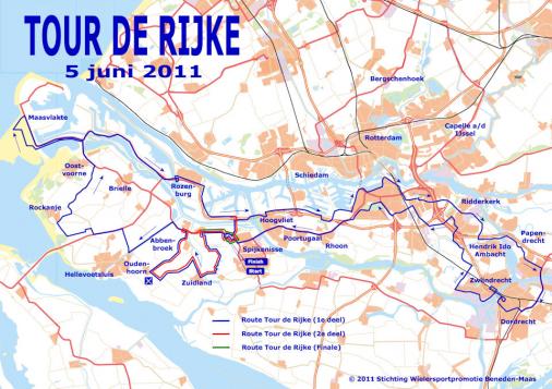 Streckenverlauf Tour de Rijke 2011