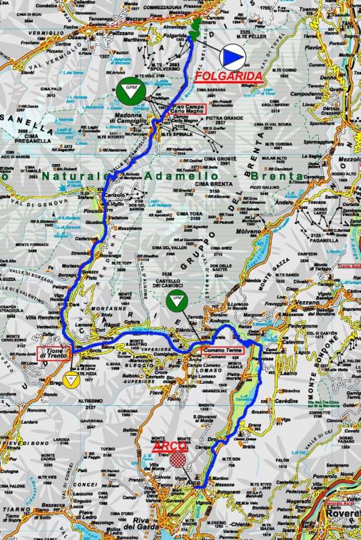 Streckenverlauf Giro del Trentino Alto Adige - Sdtirol 2011 - Etappe 1