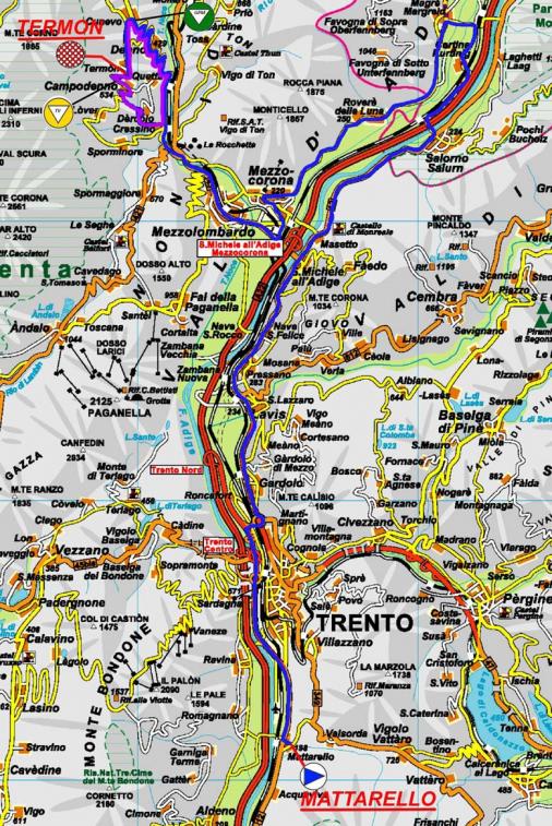Streckenverlauf Giro del Trentino Alto Adige - Sdtirol 2011 - Etappe 2
