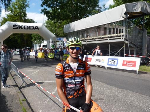 Florian Bissinger im Trikot seines Teams Team Arb Gebrder Weiss - Oberndorfer