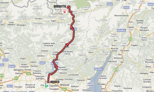Streckenverlauf Giro dItalia Internazionale Femminile 2011 - Etappe 7