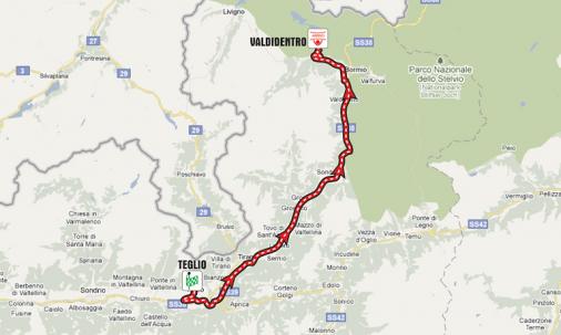 Streckenverlauf Giro dItalia Internazionale Femminile 2011 - Etappe 8