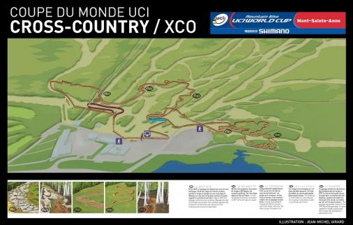 MTB: Weltcup Mont Sainte Anne - Streckenplan Cross Country