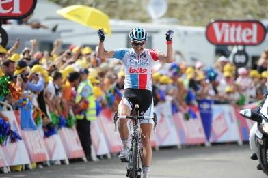 Jelle Vanendert kann auf der 14. Etappe der Tour de France seinen ersten Profi-Sieg bejubeln (Foto: www.letour.fr)