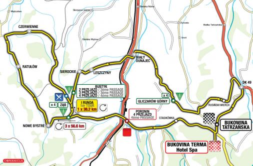 Streckenverlauf Tour de Pologne 2011 - Etappe 6
