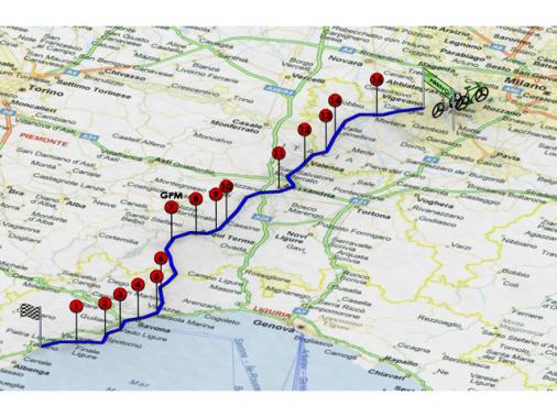Streckenverlauf Giro di Padania 2011 - Etappe 2