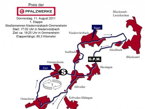 Streckenverlauf Trofeo Karlsberg 2011 - Etappe 1