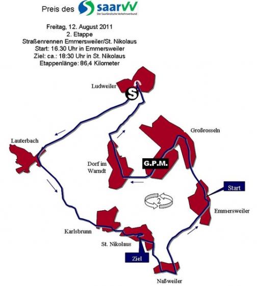 Streckenverlauf Trofeo Karlsberg 2011 - Etappe 2