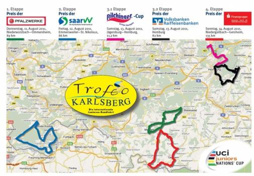 Streckenverlauf Trofeo Karlsberg 2011