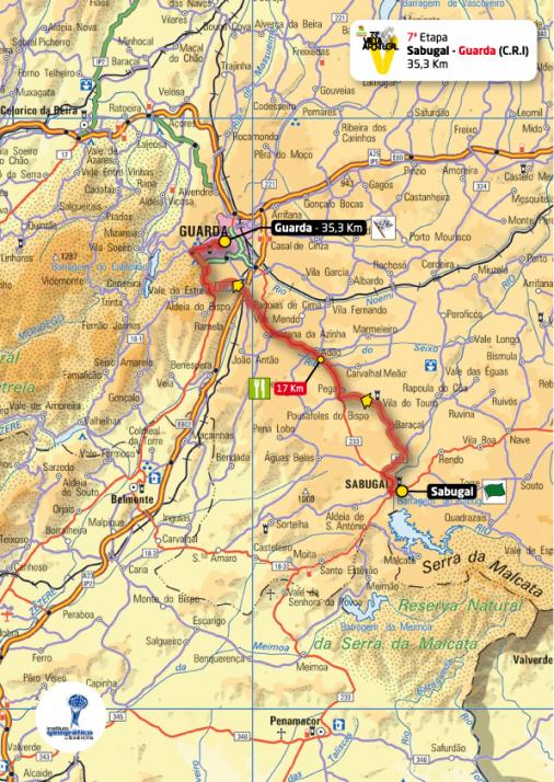 Streckenverlauf Volta a Portugal em Bicicleta 2011 - Etappe 7