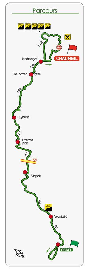 Streckenverlauf Paris-Corrze 2011 - Etappe 2