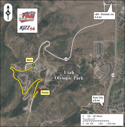 Streckenverlauf Tour of Utah 2011 - Prolog