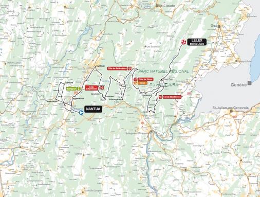 Streckenverlauf Tour de lAin 2011 - Etappe 3