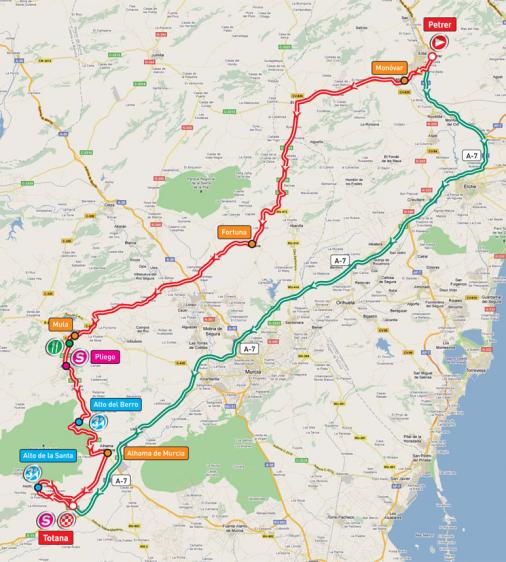 Streckenverlauf Vuelta a España 2011 - Etappe 3