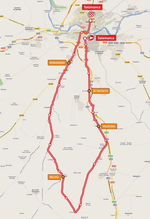 Streckenverlauf Vuelta a Espaa 2011 - Etappe 10